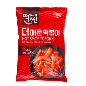 Dongwon Hot Spicy Topokki Stick-shaped Rice Cake With Hot Spicy Sauce 240g